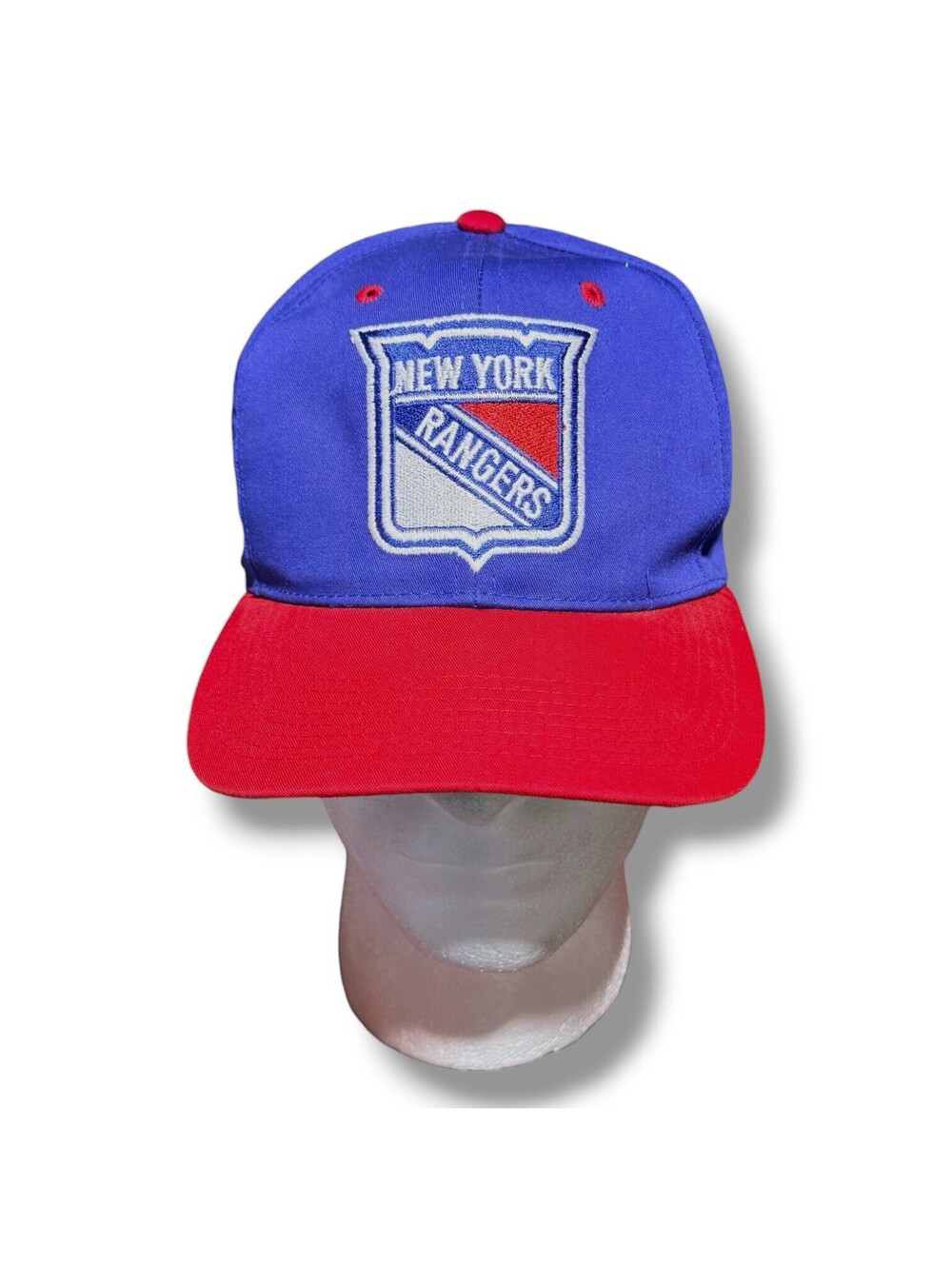 Vintage 90s New York Rangers Sports Specialties Center Ice Snapback Hat NHL
